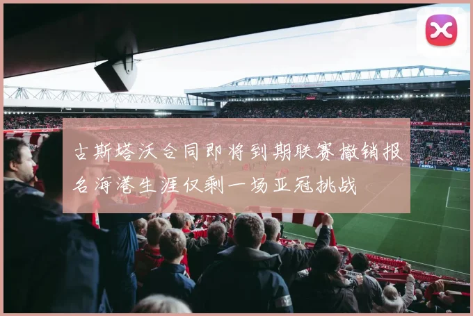 古斯塔沃合同即将到期联赛撤销报名海港生涯仅剩一场亚冠挑战